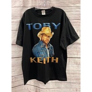Toby Keith As Good Once As I Ever Was Black Graphic TShirt Mens XL Delta Pro 90s